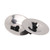 2Pcs Finger Cymbals Pure Copper Wear Resistant Easy Grip Finger Bell for Dance Party Holiday Silver
