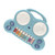 Drum Piano Toy Educational Multifunctional Baby Piano Toy with Game Story Song for Children Birthday Gift Blue