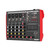D6 Portable 6-Channel Mixing Console Mixer 7-band EQ Built-in 48V Phantom Power Supports BT Connection USB MP3 Player for Music Recording DJ Network Live Broadcast Karaoke