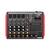 D6 Portable 6-Channel Mixing Console Mixer 7-band EQ Built-in 48V Phantom Power Supports BT Connection USB MP3 Player for Music Recording DJ Network Live Broadcast Karaoke