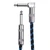 Guitar Noise Reduction Cable Black Blue Copper Core Guitar Instrument Cord for Home Stage Use 3 Meters