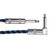 Guitar Noise Reduction Cable Black Blue Copper Core Guitar Instrument Cord for Home Stage Use 3 Meters