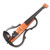 Silent Electric Violin 4/4 Floor Tile Pattern Carbon Fiber Maple Wood Quiet Violin Set for Practice