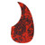 Guitar Comma Pickguard PVC Wear Resistant Anti Scratch Stylish Guitar Pick Guard Replacement 128mm Blood Red