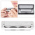 Blues Harmonica 10‑Hole Mouthorgan Eb Key ABS Resin Comb Beginner Gifts Professional(White )