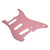 Metal Guitar Pickguard Compact Standard Guitars Scratch Plate for Beginners HobbyistsPink GQ63
