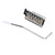 52.5mm Tremolo Bridge with Bar Zinc Alloy Vintage Electric Guitar Bridge Replacement for Fender Strat Style Guitars Silver