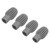 4Pcs Silicone Drumstick Tips Silent Practice Drum Mute Dampener Percussion AccessoriesGray