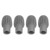 4Pcs Silicone Drumstick Tips Silent Practice Drum Mute Dampener Percussion AccessoriesGray