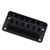 Electric Guitar Bridge 6 String 78mm Top Load Zinc Alloy Tailpiece Instrument Accessory Black