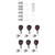 Skull Shape Tuning Peg Zinc Alloy Machine Heads Tuner Set for Electric Acoustic Guitar