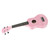 21 Inch Ukulele Set Glossy Bright Soft String Orchestral Instrument for Beginner KidPink
