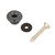 10Pcs Guitar Strap Lock Button Metal End Pin with Screw for Ukulele Electric Bass(Black)