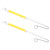 2Pcs Slide Whistle Toy Metal Sliding Flute Professional Musical Instrument for Kids Beginners