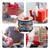Drum Percussion Instrument 8-inch Floor Drum for Christmas Birthday Gift Bongo Floor Drums with 2 Drum Mallets Musical Instrument