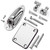 Guitar String Tree Retainer Set Guitar Loaded Socket Plate with Screws for Replacement Silver
