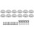 12Set Tuner Machine Head Buttons Plastic Metal Guitar Tuning Pegs Button for Electric GuitarsPearl White