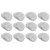 12Set Tuner Machine Head Buttons Plastic Metal Guitar Tuning Pegs Button for Electric GuitarsPearl White