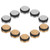 10Pcs Flute Plug Open Hole Metal Silicone Universal Fastener Wind Instrument Repair Parts
