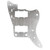 Electric Guitar Pickguard Scratch Plate 13 Holes Aluminium Alloy Guitar Anti Scratch Guard Plate Oxidized Silver