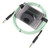 Guitar Cable Braided Shield NickelPlated Plug Audio Cord Electronic Musical Instrument Wire(Green )