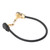 Guitar Pedal Cable Black Golden Right Angle Plug Musical Instrument Accessories 33cm Length