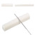6 String Acoustic Guitar Nut and Saddle Pre-Slotted Bone Nut with Nut Files Set 320/240 Grits Sandpapers for Classical/Electric Guitar Parts Replacement Repair