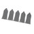 5PCS 3 Holes Truss Rod Cover Plastic Neck Adjusting Rod Cover Plates for Electric Guitar Bass