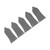 5PCS 3 Holes Truss Rod Cover Plastic Neck Adjusting Rod Cover Plates for Electric Guitar Bass