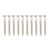 10 Pcs Guitar Neck Mounting Screws Iron Rustproof Corrosion Resistance Sturdy Neckplate Assembly Screw