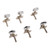 3L3R Guitar Open String Tuning Pegs Set Accurate Lightweight Robust Folk Guitar Tuner Pegs Kit