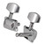 6pcs Gear Ratio 1:15 Semi-Closed Electric Acoustic Guitar Tuning Pegs Tuner Machine Heads Tuning Keys 3L3R Guitar Replacement Parts