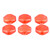 6Pcs Guitar Tuning Peg Cap Plastic Tuner Key Cover Machine Head Knob Cap for Replacement Red