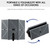 3-door Professional Studio Recording Microphone Isolation  Folding Pop Filter Microphone Wind Screen with High Density EVA Foam Sound Absorbing Recording Equipment