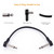 Ggiant AC-8 Guitar Effect Pedal Flat Patch Cables 6 Inch Length with 1/4 Inch Right Angle Connectors Patch Cable Kit 4 Packs