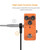 Ggiant AC-8 Guitar Effect Pedal Flat Patch Cables 6 Inch Length with 1/4 Inch Right Angle Connectors Patch Cable Kit 4 Packs