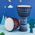 8 Inch Portable African Drum Djembe Hand Drum with Colorful Art Patterns Percussion Musical Instrument