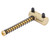 4PCS Electric Guitar Bass Bridge Saddles Replacement Musical Instrument Accessories (Gold)