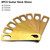MX0312D 8Pcs Guitar Neck Shims 0.2mm 0.5mm 1mm Thickness Brass Shims Set Connection Neck Plate Bolt-on Neck Repair Luthier Tool for Guitar Bass