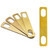 MX0312D 8Pcs Guitar Neck Shims 0.2mm 0.5mm 1mm Thickness Brass Shims Set Connection Neck Plate Bolt-on Neck Repair Luthier Tool for Guitar Bass
