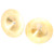 2 Pcs Kid Cymbals Copper Wood Handle Belly Dancing Hand Cymbals Percussion Instrument Toy