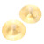 2 Pcs Kid Cymbals Copper Wood Handle Belly Dancing Hand Cymbals Percussion Instrument Toy