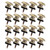 20Pcs Guitar Strap Button Set Metal Guitars Straps Lock Ukulele Accessories for Bass