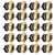 20Pcs Guitar Strap Button Set Metal Guitars Straps Lock Ukulele Accessories for Bass