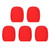 5pcs Handheld Microphone Windscreens Mic Foam Covers Compatible with Standard Ball-type Microphones for KTV Karaoke DJ