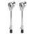 Pair Bass Drum Leg with Fixed Bracket Anti‑Rust Stable for Percussion Instrument