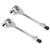 Pair Bass Drum Leg with Fixed Bracket Anti‑Rust Stable for Percussion Instrument