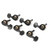 6Pcs Guitar Tuning Knob Locking Tuners Pegs Black Musical Instrument Accessories(3r3L)