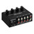 LYNEPAUAIO 1-in-4-out Stereo Audio Amplifier Amp Signal Distributor 1 Channel Input 4 Channels Output RCA Interface Independent Volume Adjustment for Home Speakers