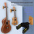 Guitar Wall Hook Guitar Wall Mount Hanger Hook Guitar Hanger Wooden Holder Hanger Multifunction Hanger for All Size Acoustic Electric Bass Guitars